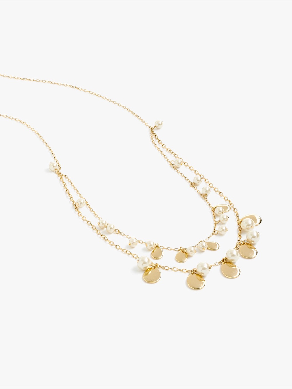 NWOT J. Crew Pearl Bead Teardrop Necklace
